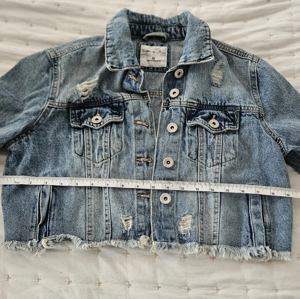 Distressed Denim Jacket - Picture 4 of 5